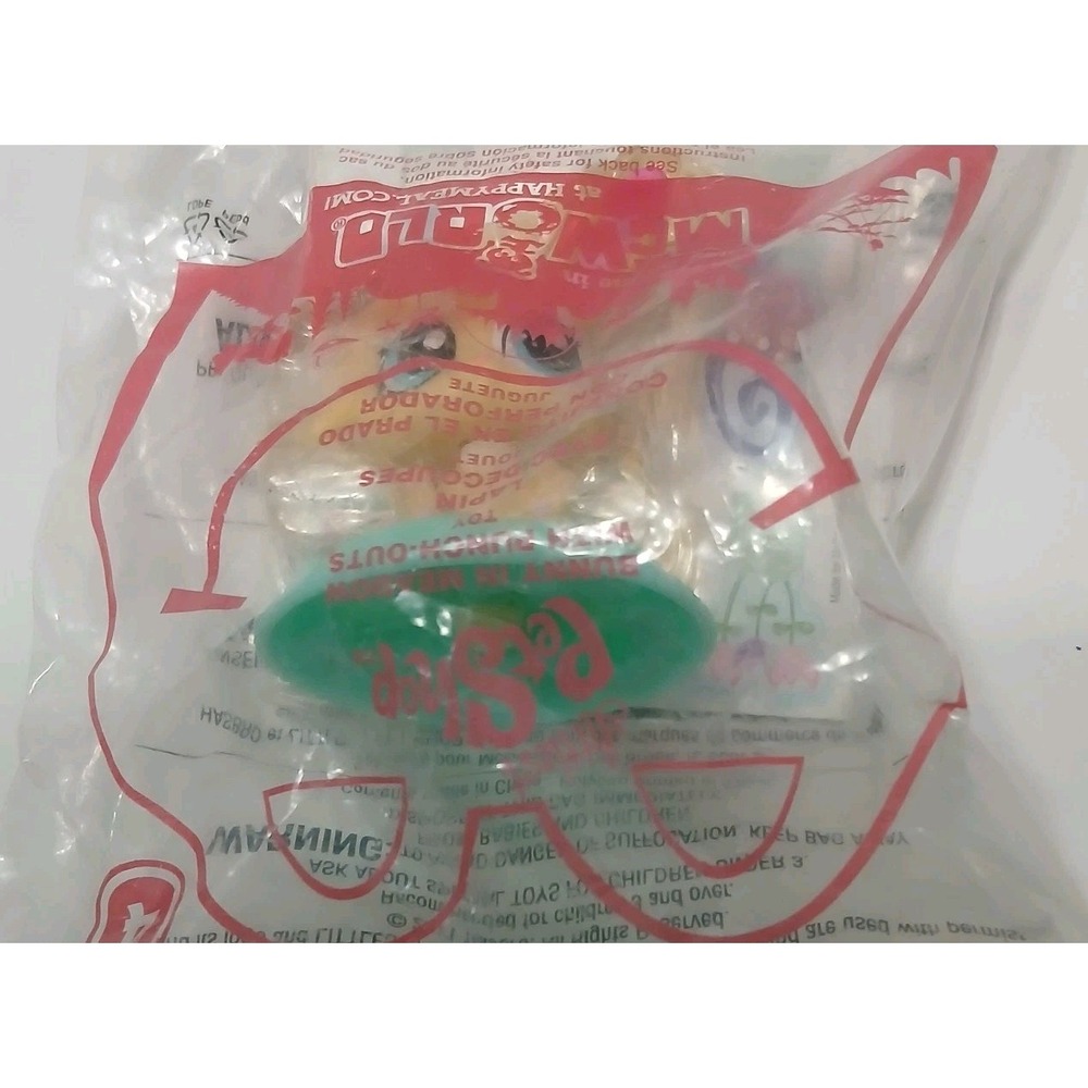 NEW McDonalds Littlest Pet Shop Bunny in Meadow w/punchouts Happy Meal Toy 2011